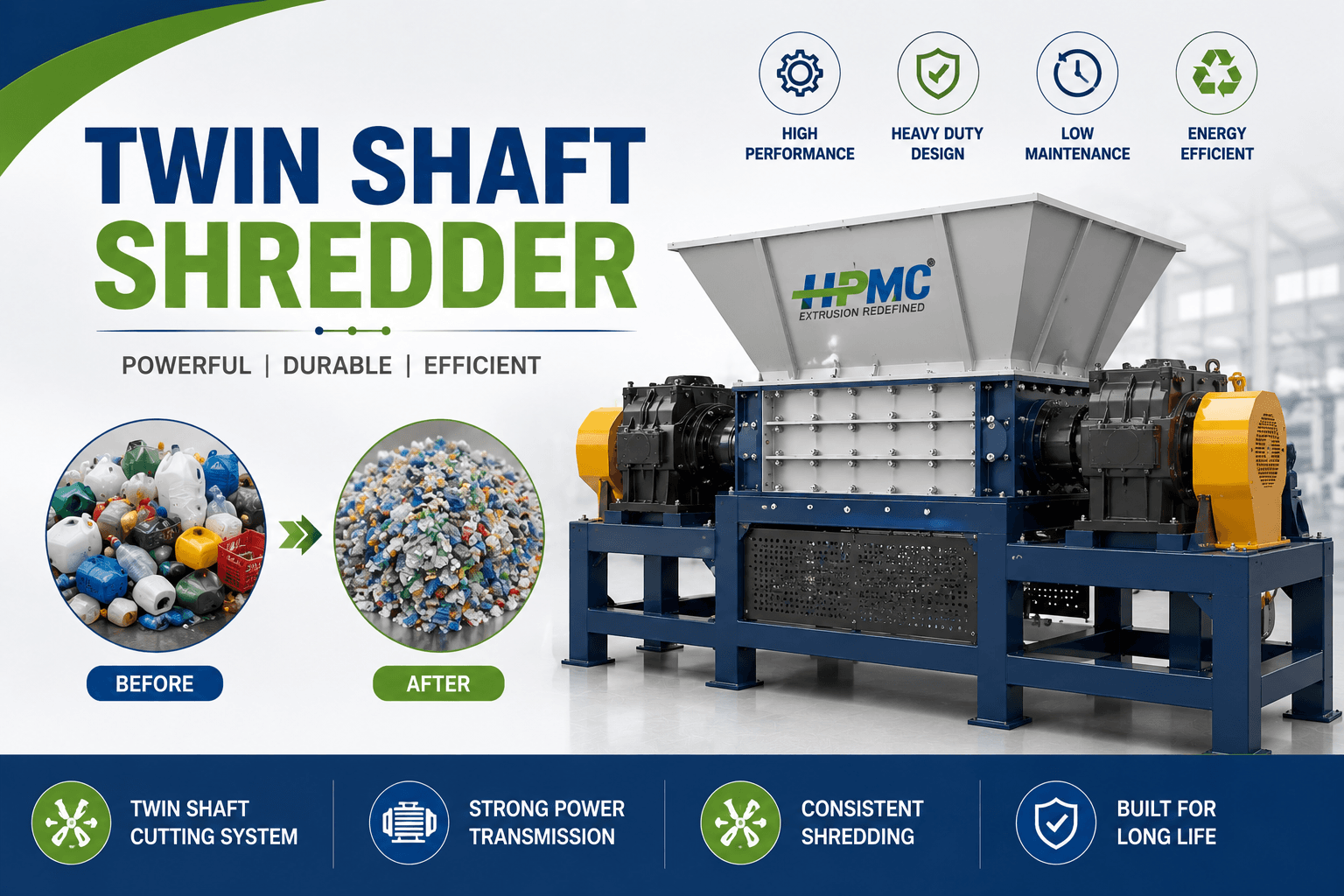 Twin Shaft Shredder