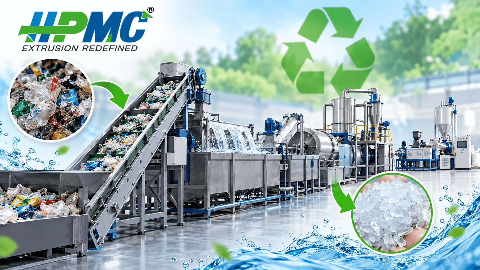 Wet Recycling Machine for Plastic Reprocess
