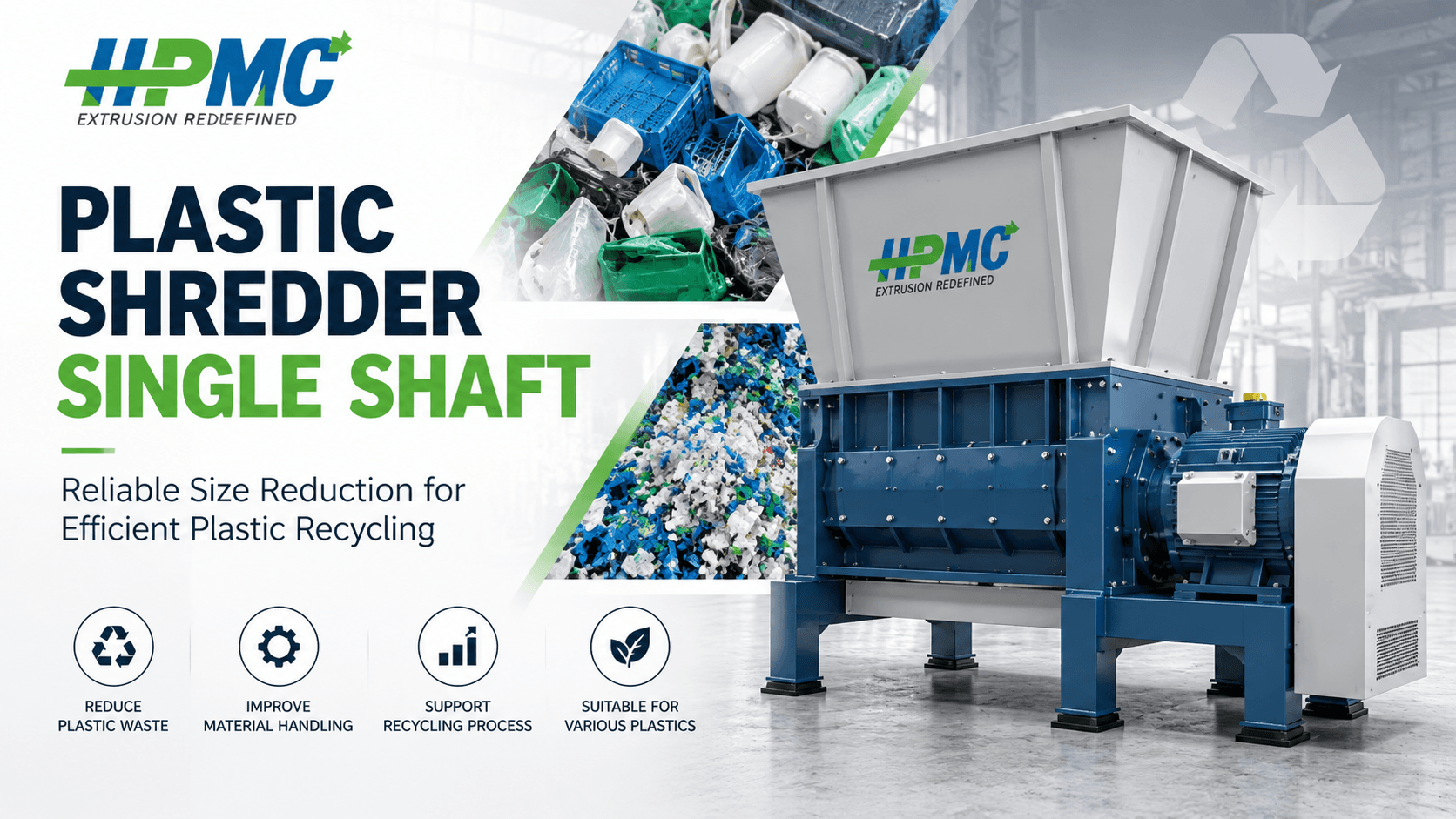 Plastic Shredder Single Shaft